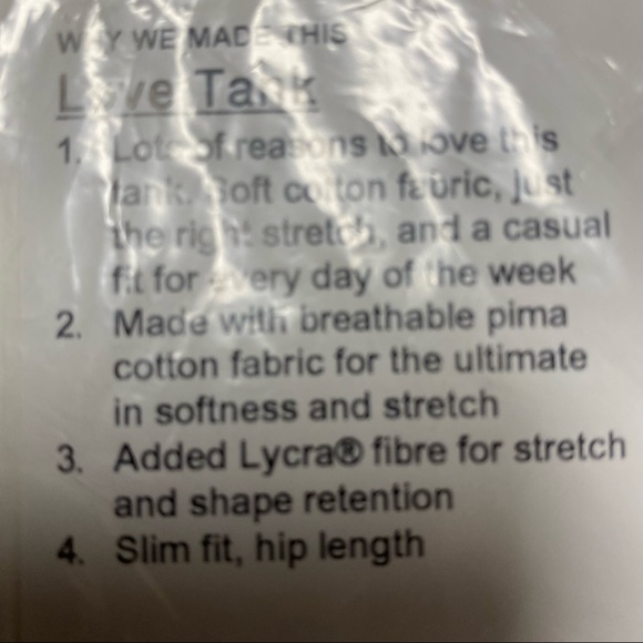 Sz 18 Lululemon Tank Heathered Lavender - Picture 4 of 4